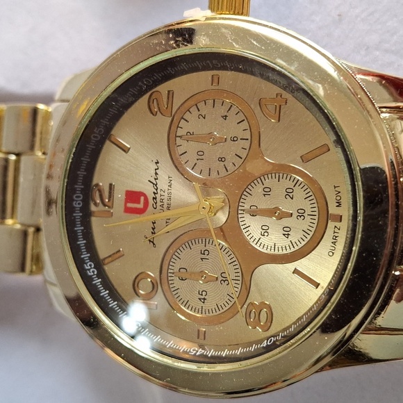 Luis Cardini NWT watches his & hers, water resistant, stainless steel (W037) main image 5
